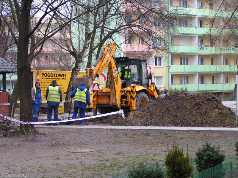 Awaria na os. Rzeczypospolitej | fot. Artur Gumny