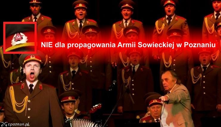fot. Facebook NIE dla występu chóru propagującego Armię Sowiecką w Poznaniu