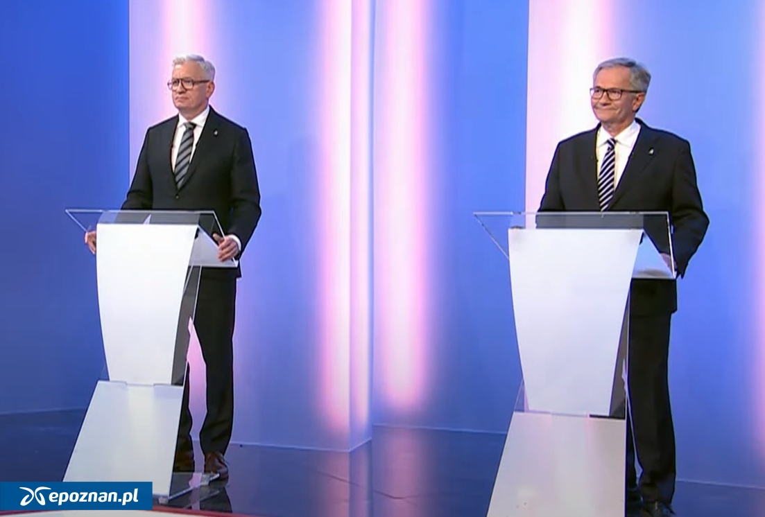 fot. Kadr debaty na żywo w TVP3 Poznań