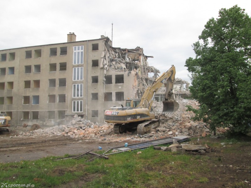 Rozbiórka drugiego budynku w maju | fot. Nishio Poznań