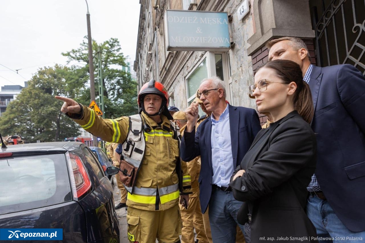 Na miejsce tragedii kolejnego dnia przybył podsekretarz stanu w MSWiA Wiesław Leśniakiewicz | fot. mł. asp. Jakub Szmaglik/Państwowa Straż Pożarna/gov.pl