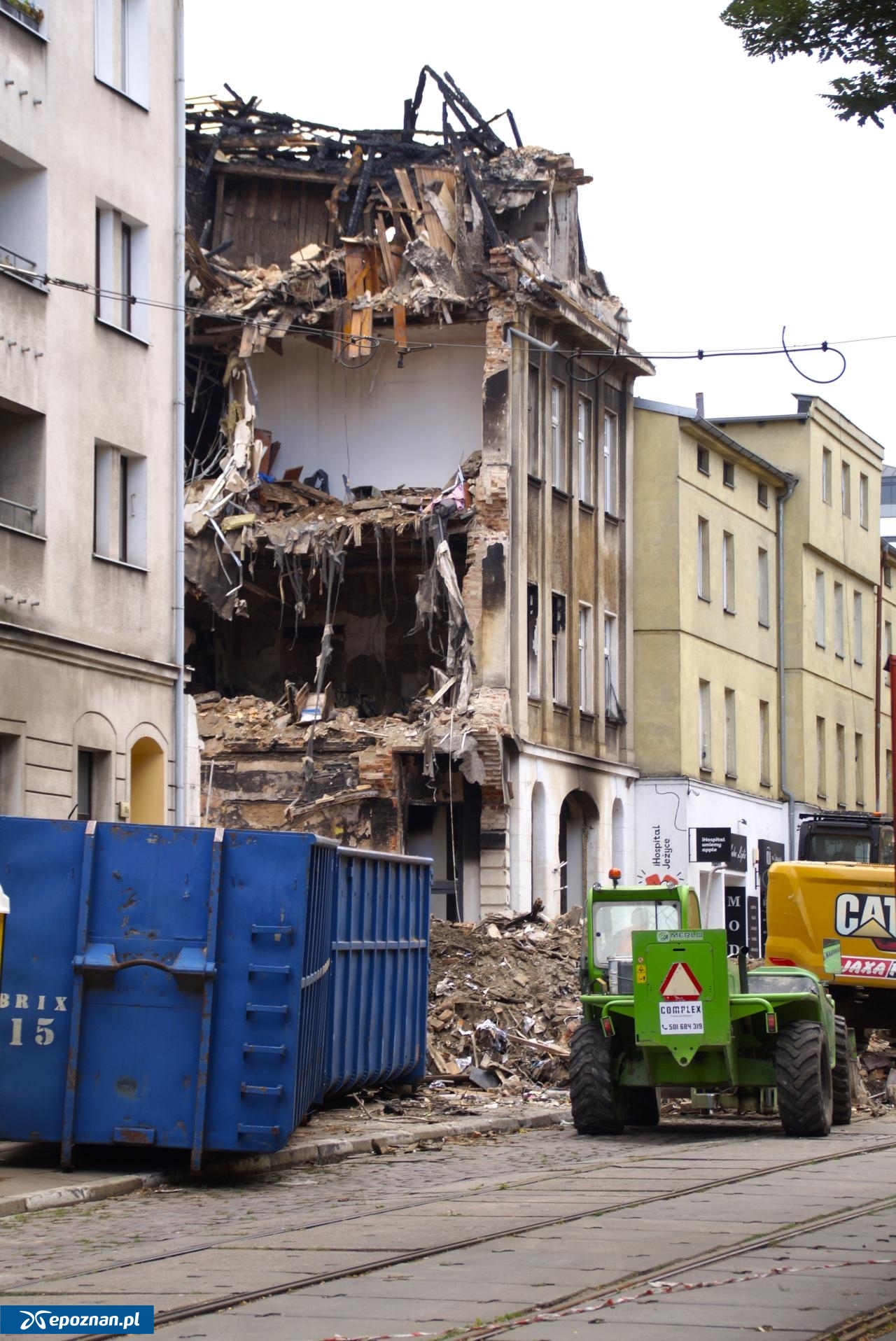 Tak rozbierana kamienica wygladała dziś. | fot. Włodzimierz Hoppel