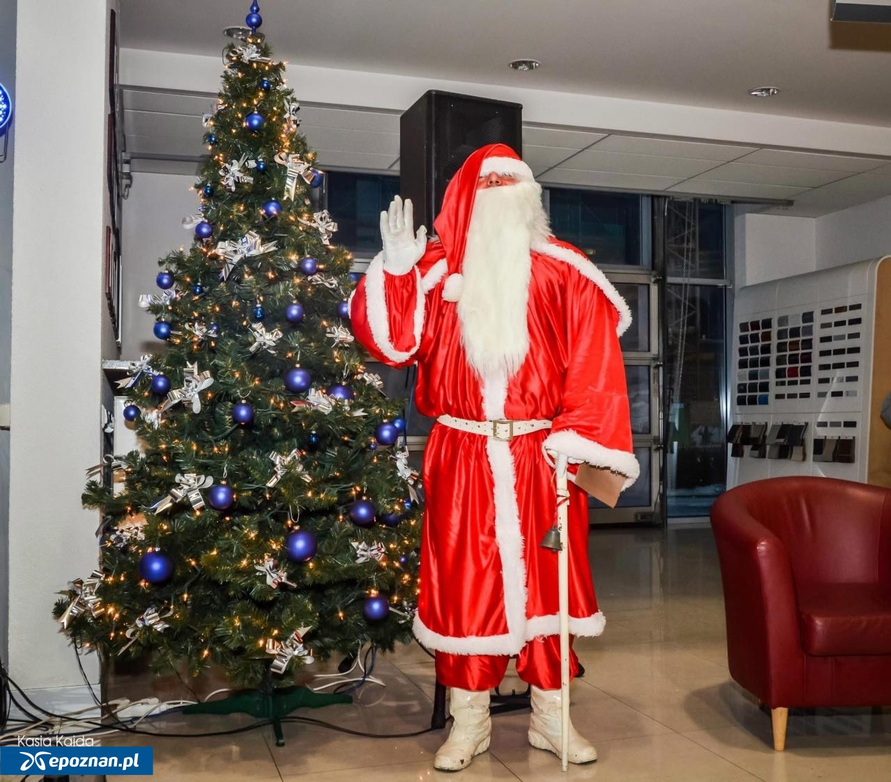 Pan Marek przebrany za Św. Mikołaja w 2013 roku. | fot. Joanna