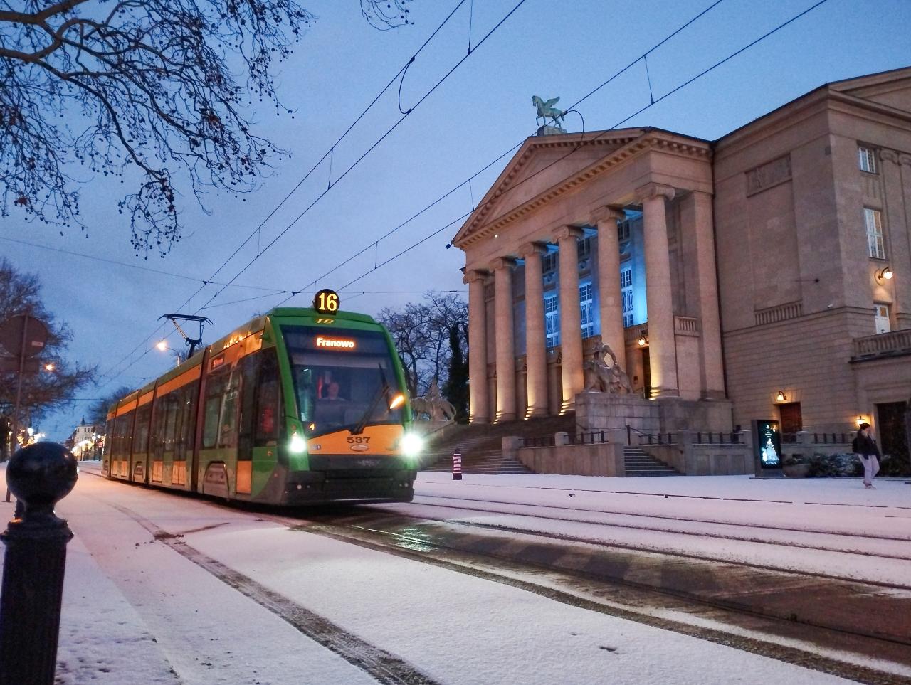 Niecodzienny widok. Tak Poznań prezentuje się w zimowej odsłonie (zdjęcia)