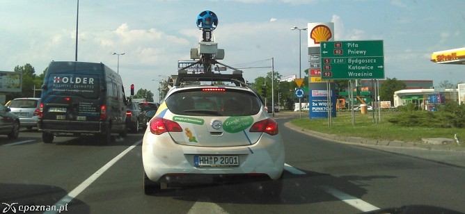 Samochód Google Street View wciąż w Poznaniu