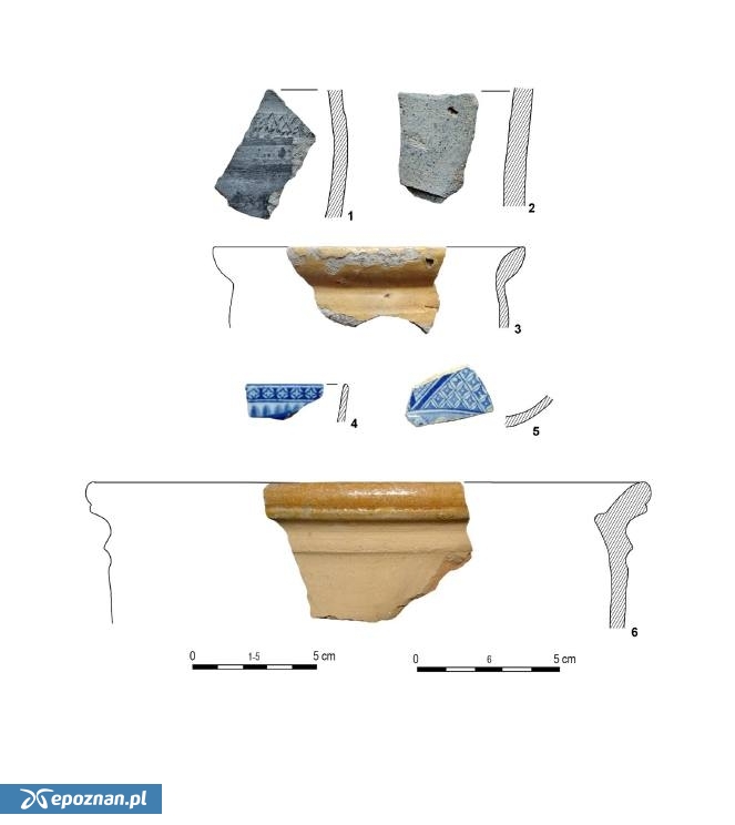 Fragmenty odnalezionych naczyń | fot. Fot. E. Pawlak, P. Pawlak / CK Zamek