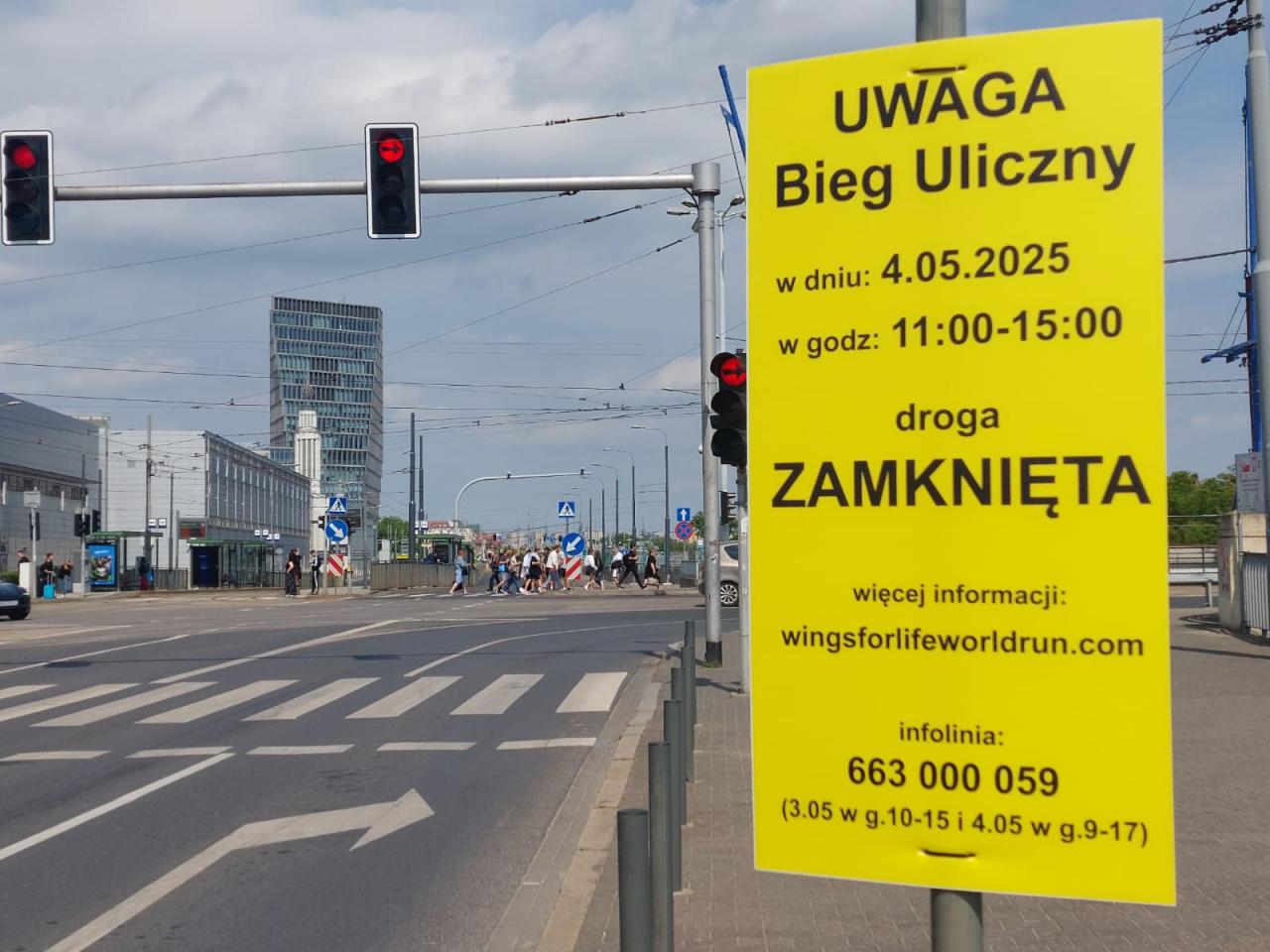 Bieg Wings for Life: utrudnienia dla kierowców. Nie tylko w Poznaniu!