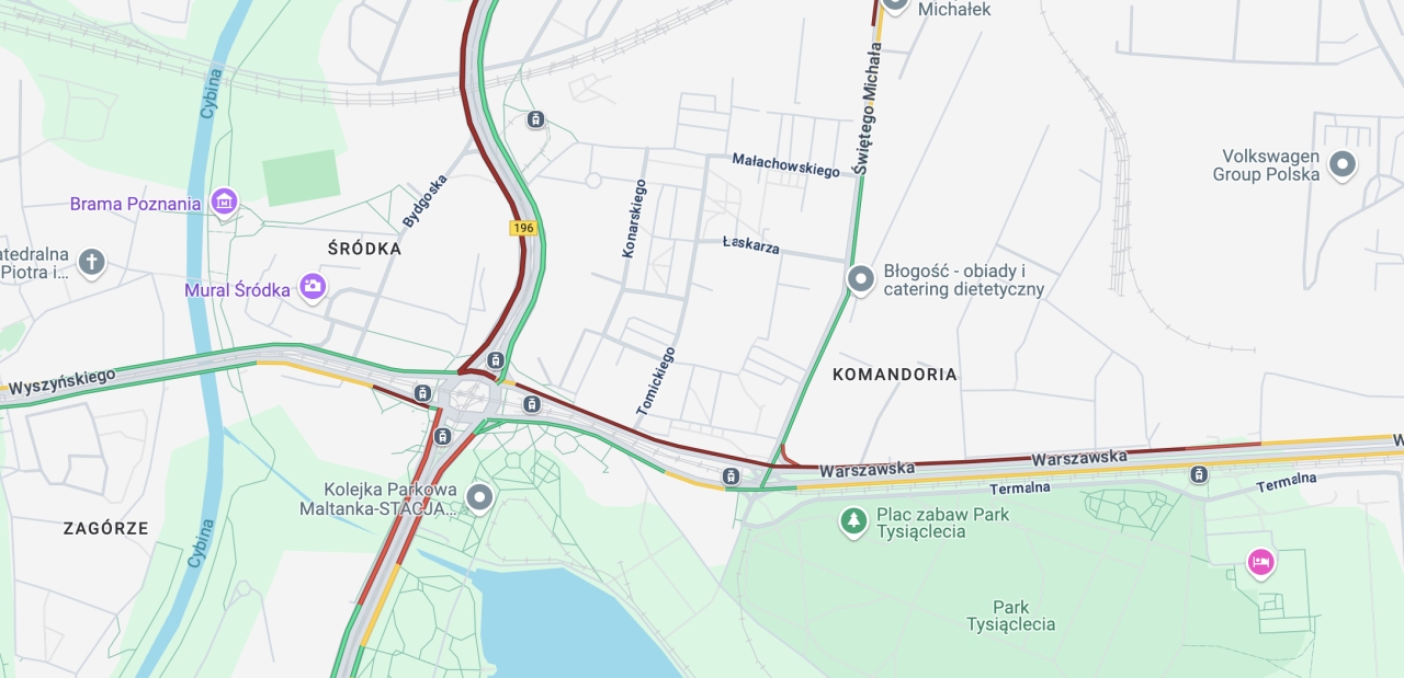 "Kataklizm komunikacyjny" w rejonie ronda Śródka. Po zderzeniu aut