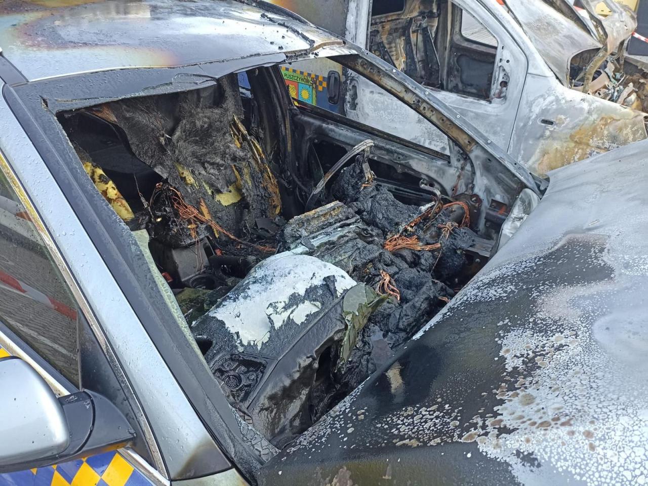 14-latek podpalił dwa radiowozy Straży Miejskiej w podpoznańskiej miejscowości. Straty na 100 tysięcy złotych