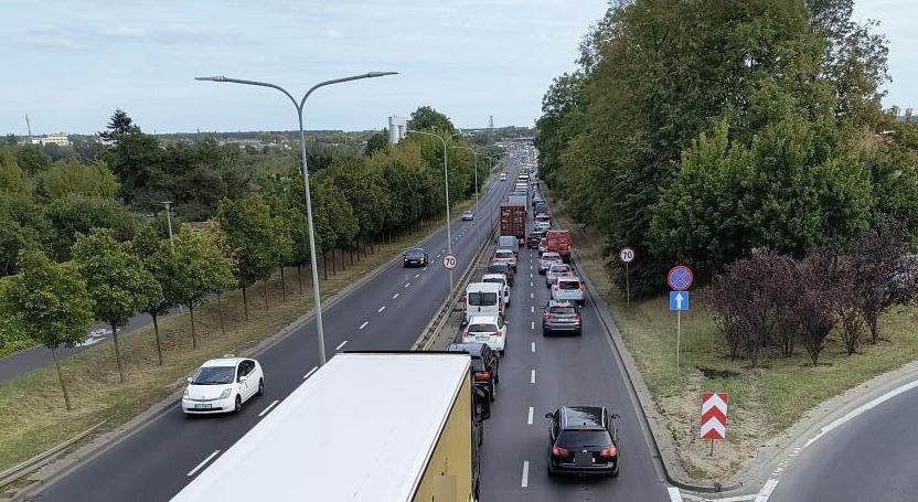 Ogromne korki na północy Poznania