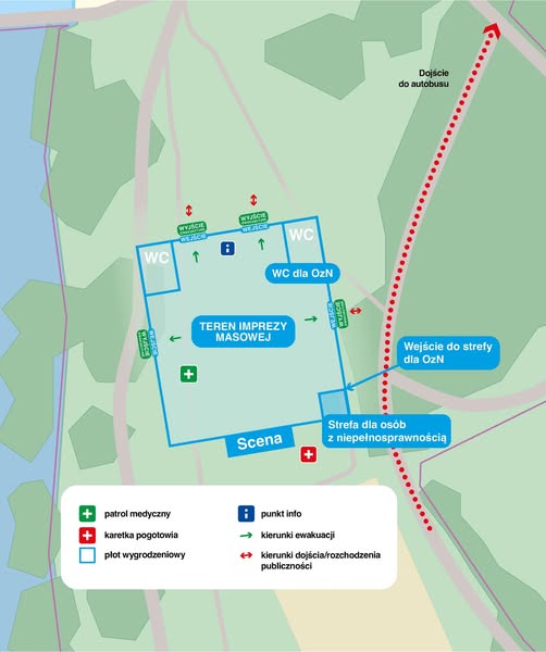 Szykują przed dużym koncertem strefę dla osób z niepełnosprawnościami. "Będą mieli dobry widok na scenę"