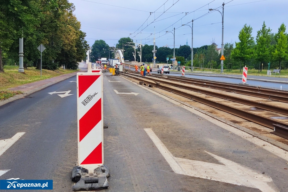 Postępujące prace na Kórnickiej | fot. MPK Poznań