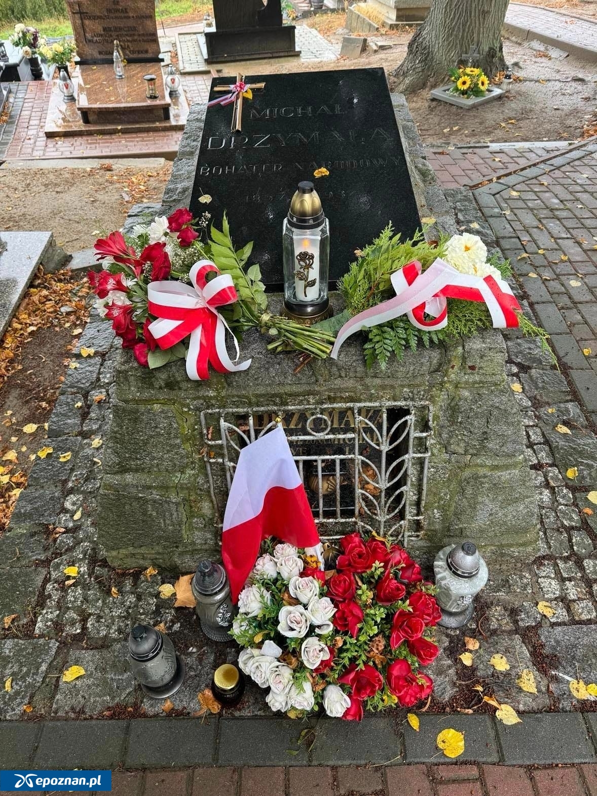 Tak obecnie wygląda grób Michała Drzymały. | fot. Urząd Marszałkowski Województwa Wielkopolskiego w Poznaniu