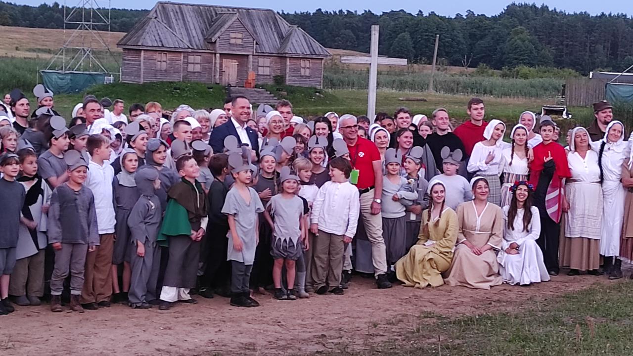 Prezydent elekt odwiedził podpoznańską miejscowość. Został zapytany o marsze antyimigracyjne