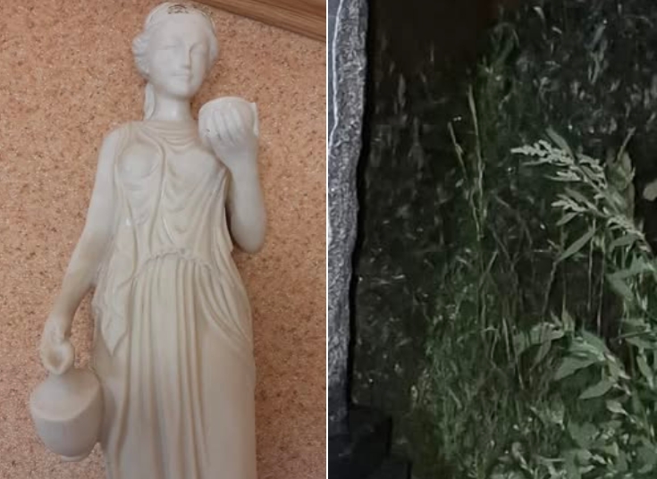 Nocne zatrzymanie na ulicy w regionie. Mężczyzna pod ubraniem ukrył… marmurową rzeźbę