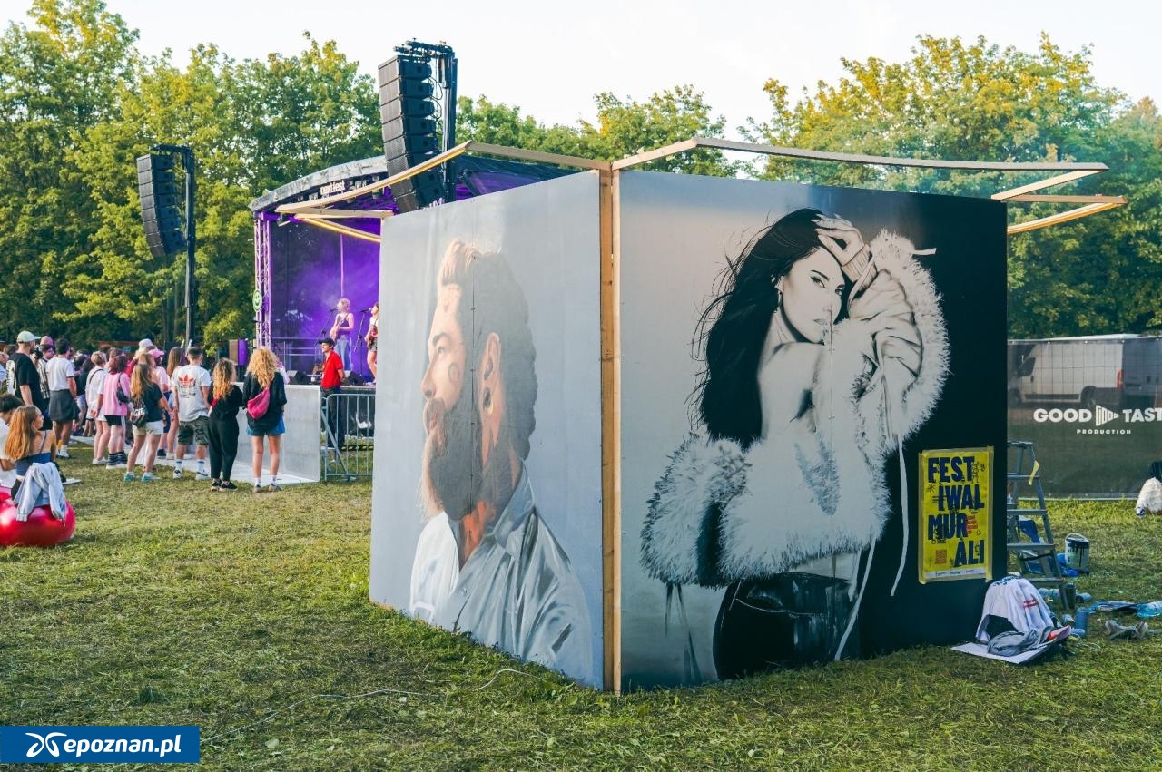 Organizatorzy wydarzenia promowali je podczas Festiwalu BitterSweet. Powstały tam murale przedstawiające artystów występujących na Cytadeli | fot. UM Poznań