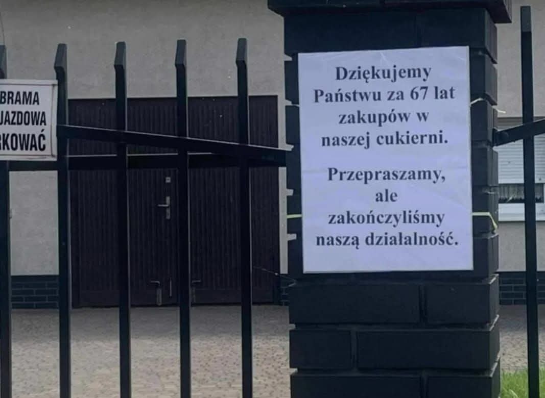 Poznańska cukiernia zamknęła się po 67 latach działalności. Właściciele przeprosili swoich klientów
