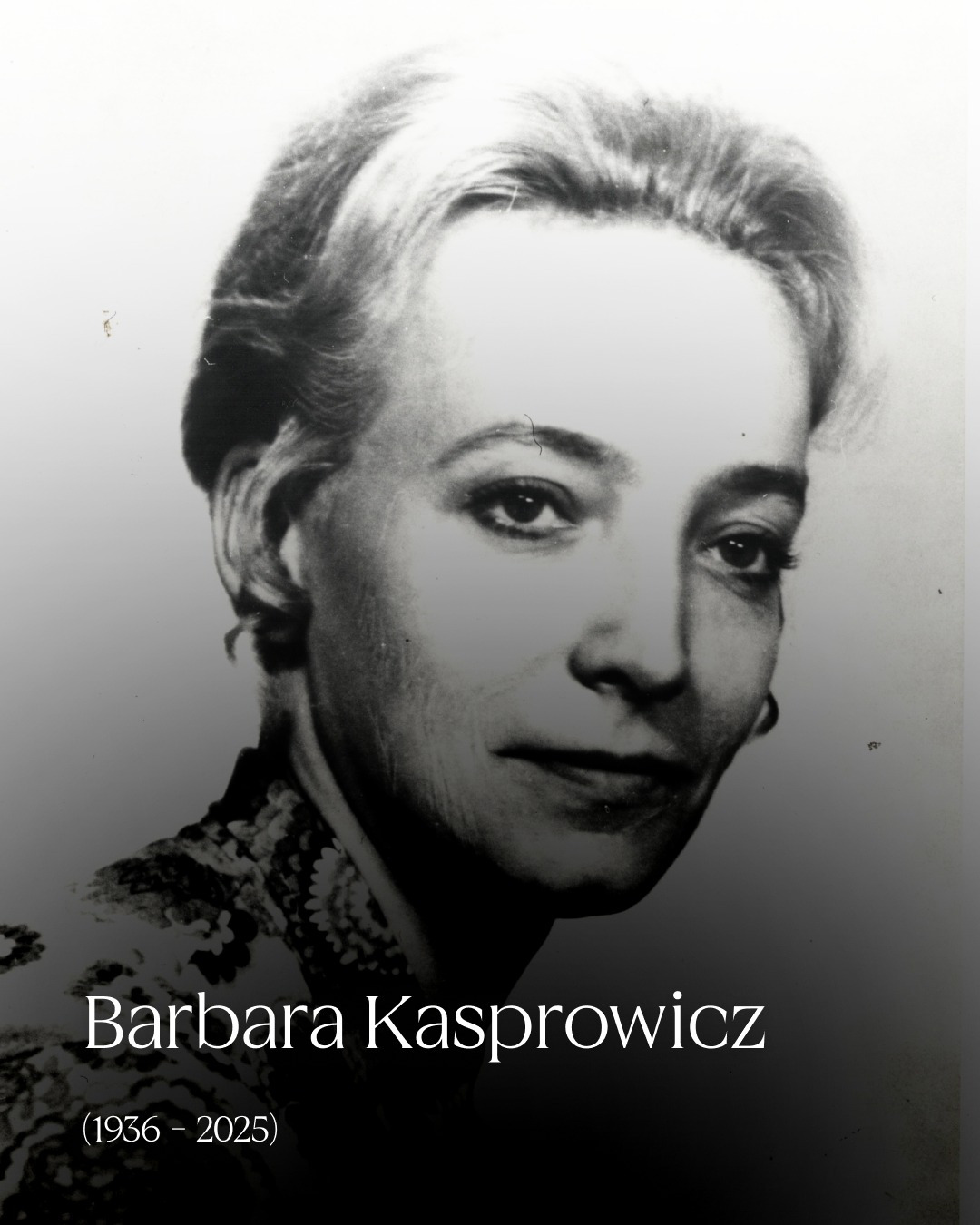 Nie żyje Barbara Kasprowicz