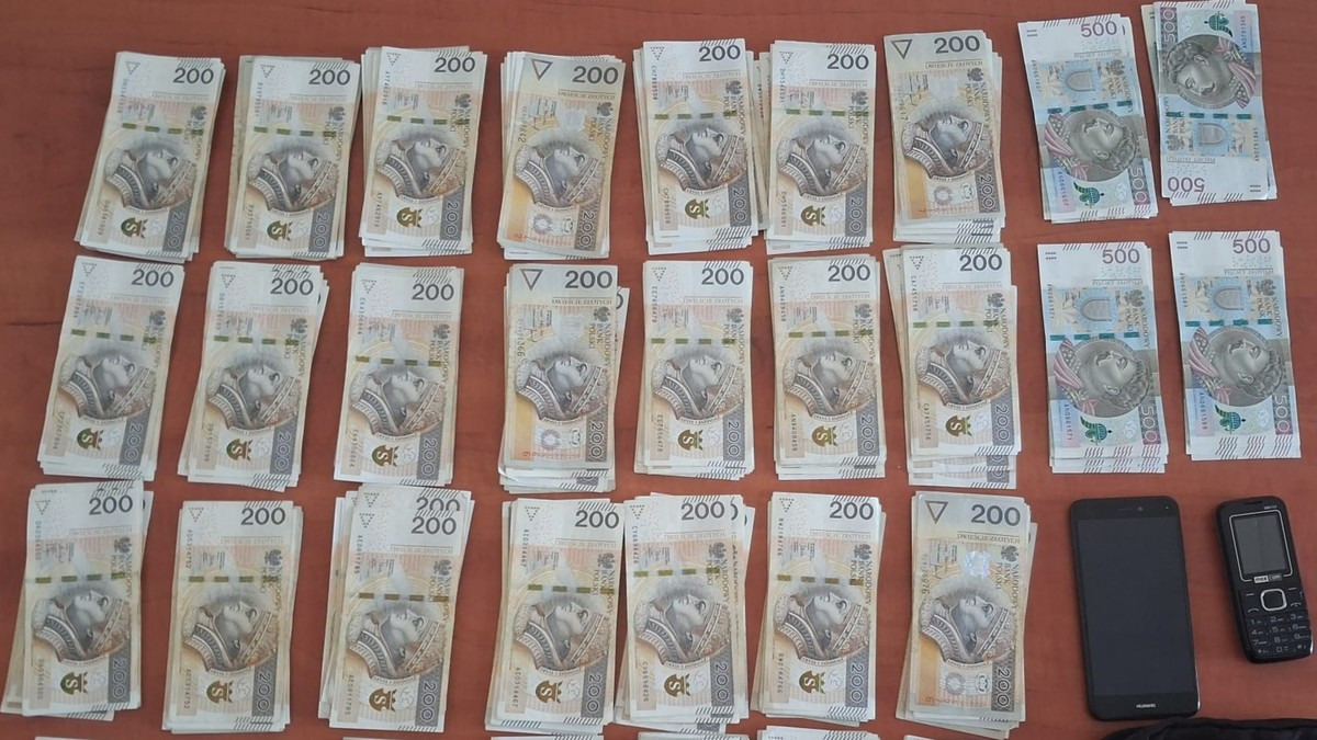 Spacerował z torbą wypchaną pieniędzmi. 25-latek nie potrafił logicznie wytłumaczyć, skąd ma 75 tysięcy złotych