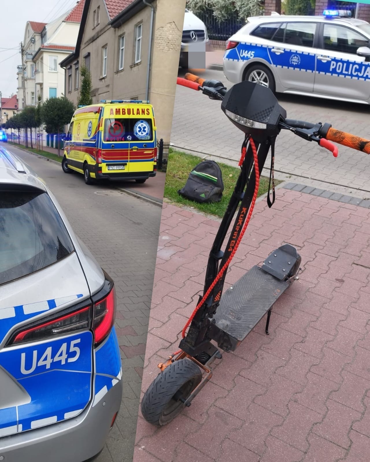 Region. 16-latek ranny po wypadku na hulajnodze elektrycznej. Jechał bez kasku