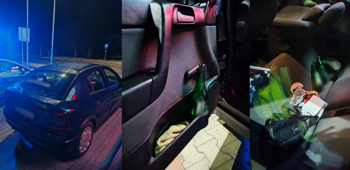 18-latek był zaskoczony finałem kontroli. "Tłumaczył, iż w jego ojczystym kraju można popijać piwo podczas jazdy"