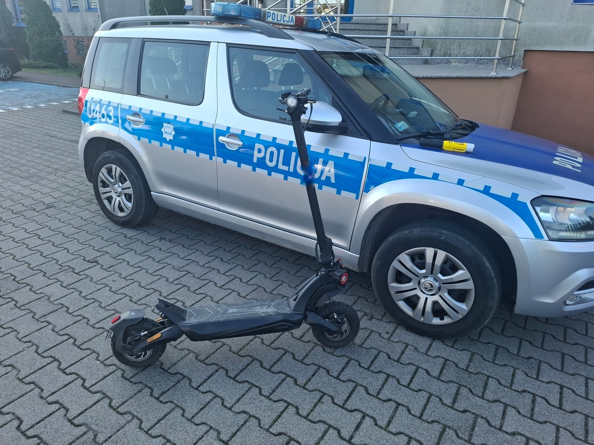 Region. Jechał elektryczną hulajnogą, przewracał się i jechał ponownie. Miał 3,5 promila, dostał 2,5 tysiąca zł mandatu