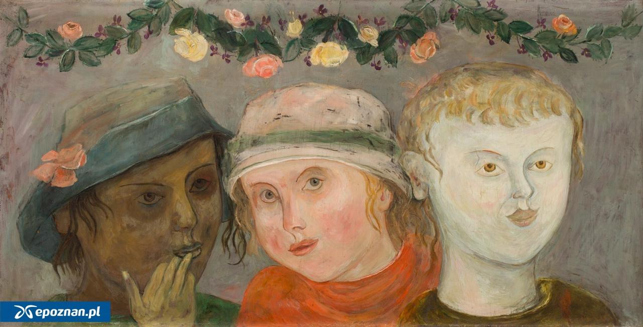 "Dzieci z girlandą kwiatów" Tadeusza Makowskiego | fot. DESA Unicum