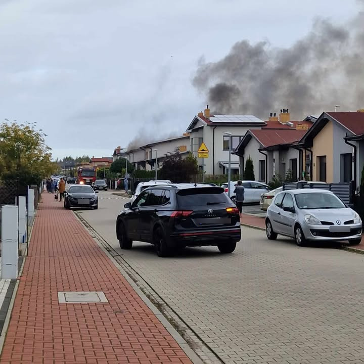 Pożar domu pod Poznaniem