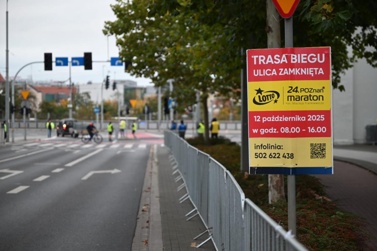 Biegacze na kilka godzin opanują Poznań. Utrudnienia dla kierowców