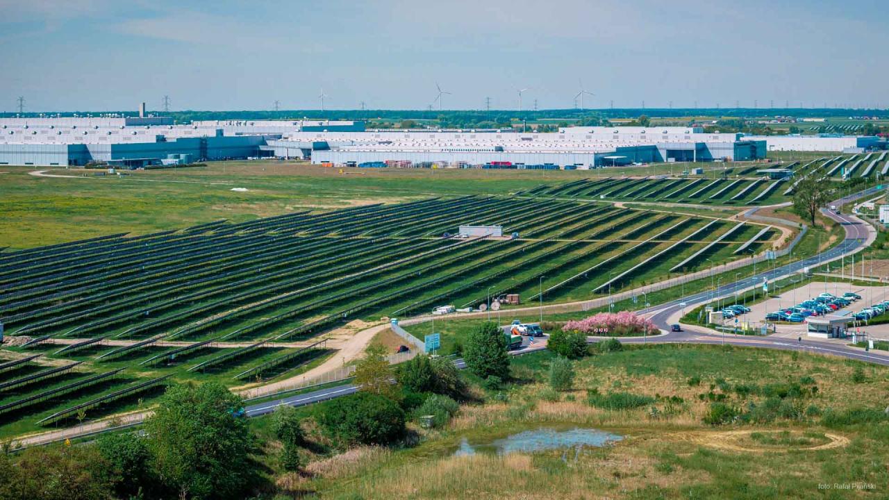 Największy pracodawca w regionie wybudował gigantyczną farmę fotowoltaiczną. W przyszłym roku prace ruszą w Poznaniu