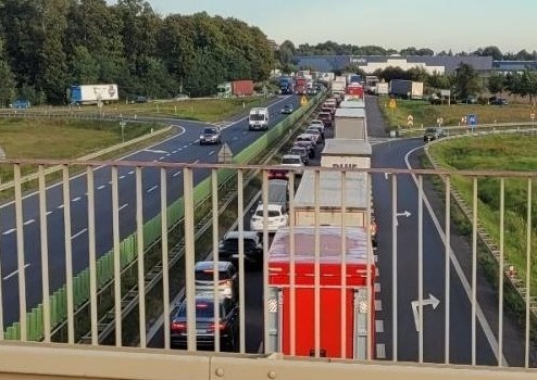Problemy na poznańskim węźle A2/S11. Duże korki!