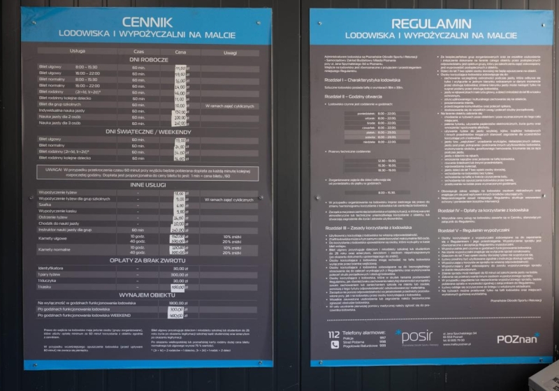 Chwilę przed otwarciem lodowiska. | fot. LP