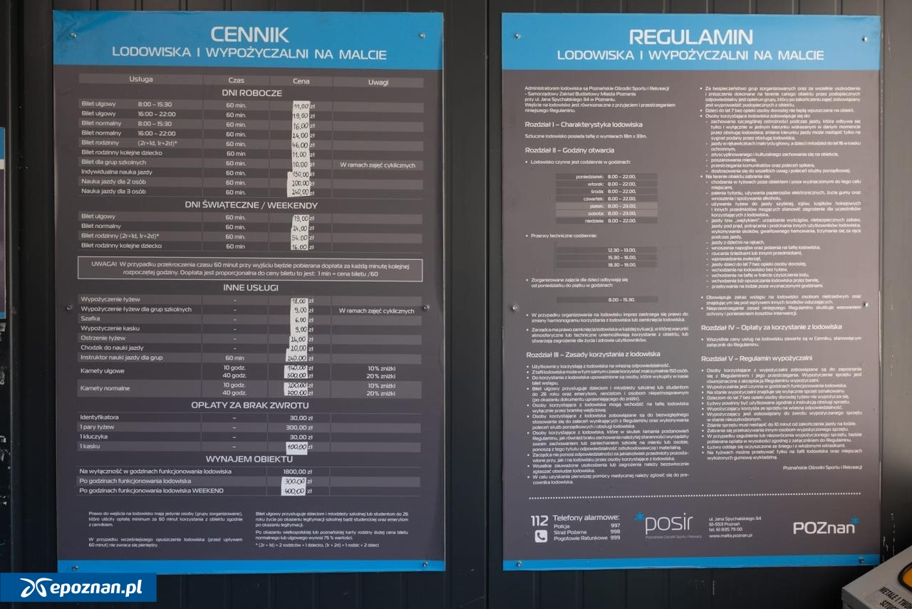 Chwilę przed otwarciem lodowiska. | fot. LP