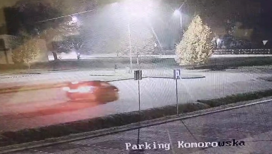 Nocna, szaleńcza jazda po parkingu w regionie. Wszystko widzieli policjanci