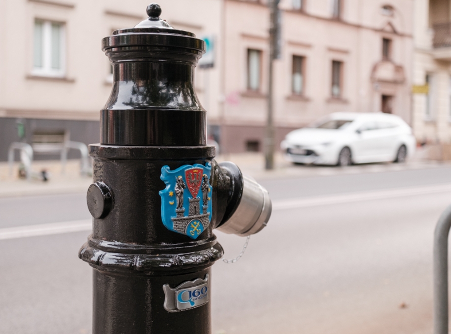 Na Łazarzu pojawiły się już jubileuszowe hydranty po renowacji. Niedługo pojawią się w kolejnych dzielnicach Poznania