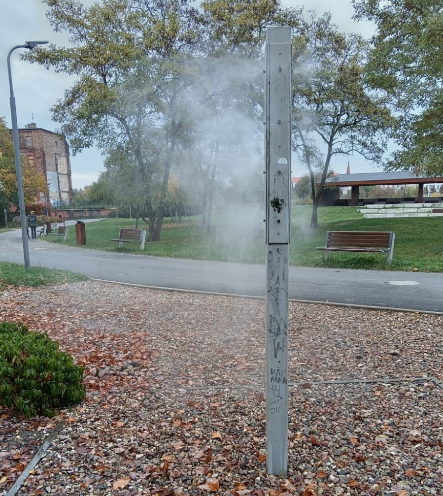 Upału brak, mgławica w poznańskim parku działa