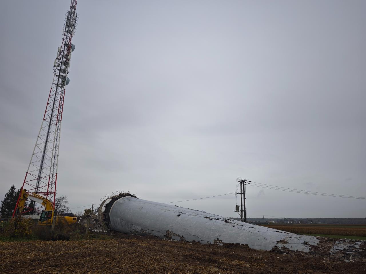 Tak wyglądała detonacja wieży w Bolewicach. Jest nagranie