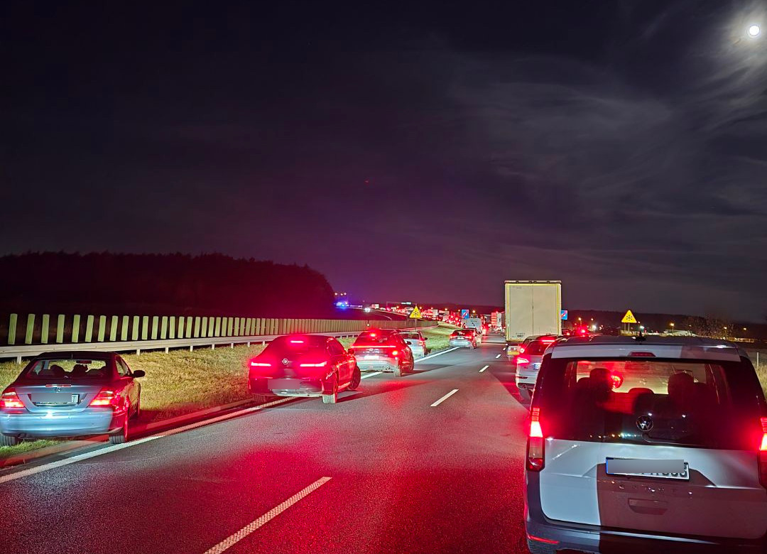 Duże utrudnienia na S11 pod Poznaniem. "Kompletna blokada obwodnicy"