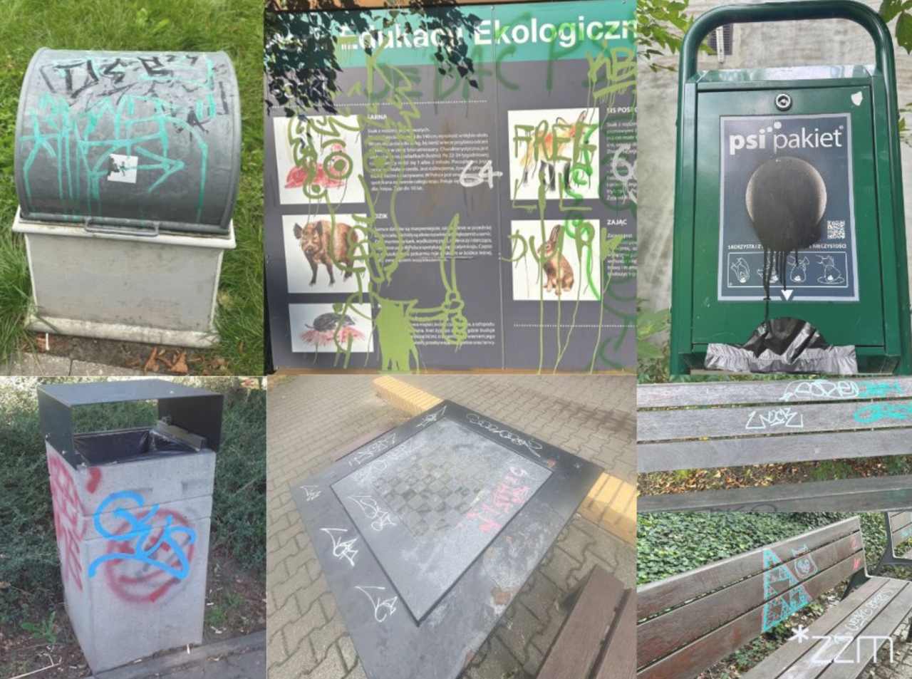 Plaga dewastacji w Poznaniu. Tysiące złotych idą na naprawę zniszczeń