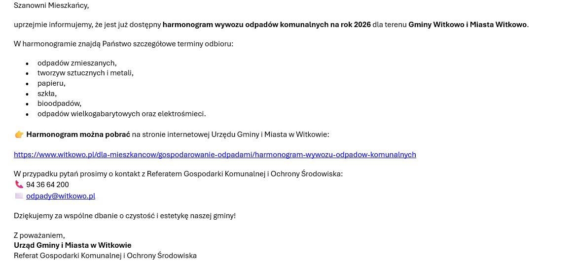 fot. Witkowo - z nami zobaczysz więcej / FB