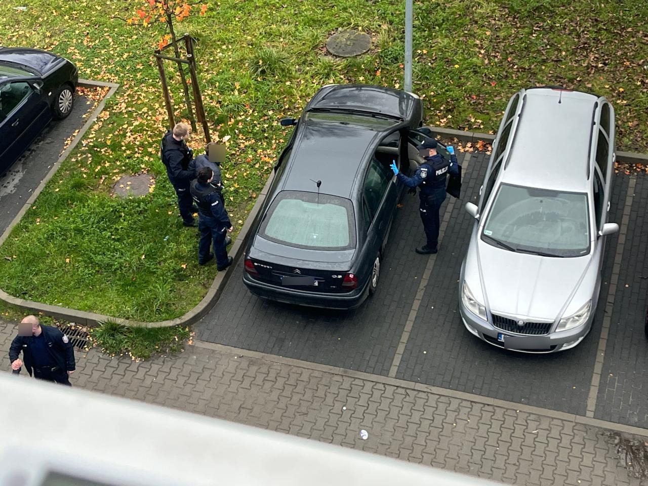 Kilka policyjnych radiowozów na poznańskiej ulicy. "Spektakularne zatrzymanie"