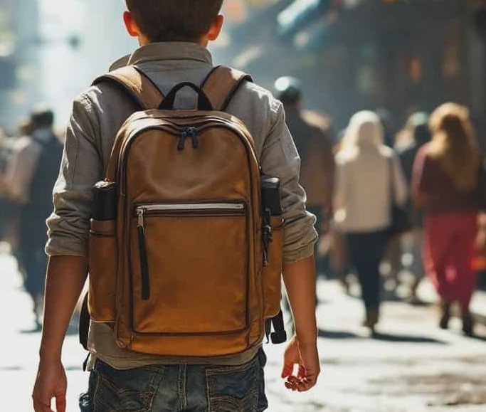 Młody chłopak chodzi po mieście i prosi o "pierogi z pierogarni". Jak chcą mu kupić coś innego, odmawia