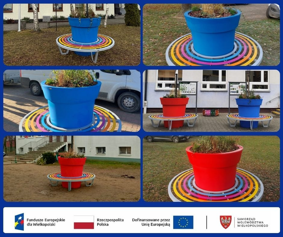 Takie ławki stanęły w podpoznaśkiej gminie. "Widać je z daleka"