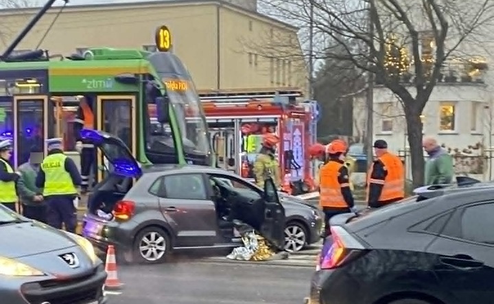 Zderzenie auta i tramwaju na Grunwaldzkiej. Utrudnienia i objazdy!