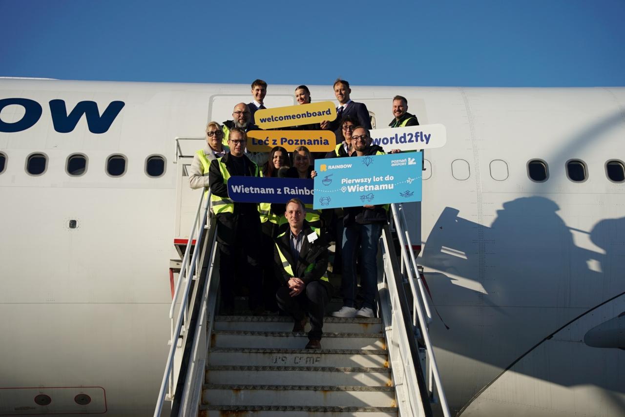 Poznań ma nowe bezpośrednie połączenia z Azją. Pierwsi pasażerowie właśnie lecą do Wietnamu