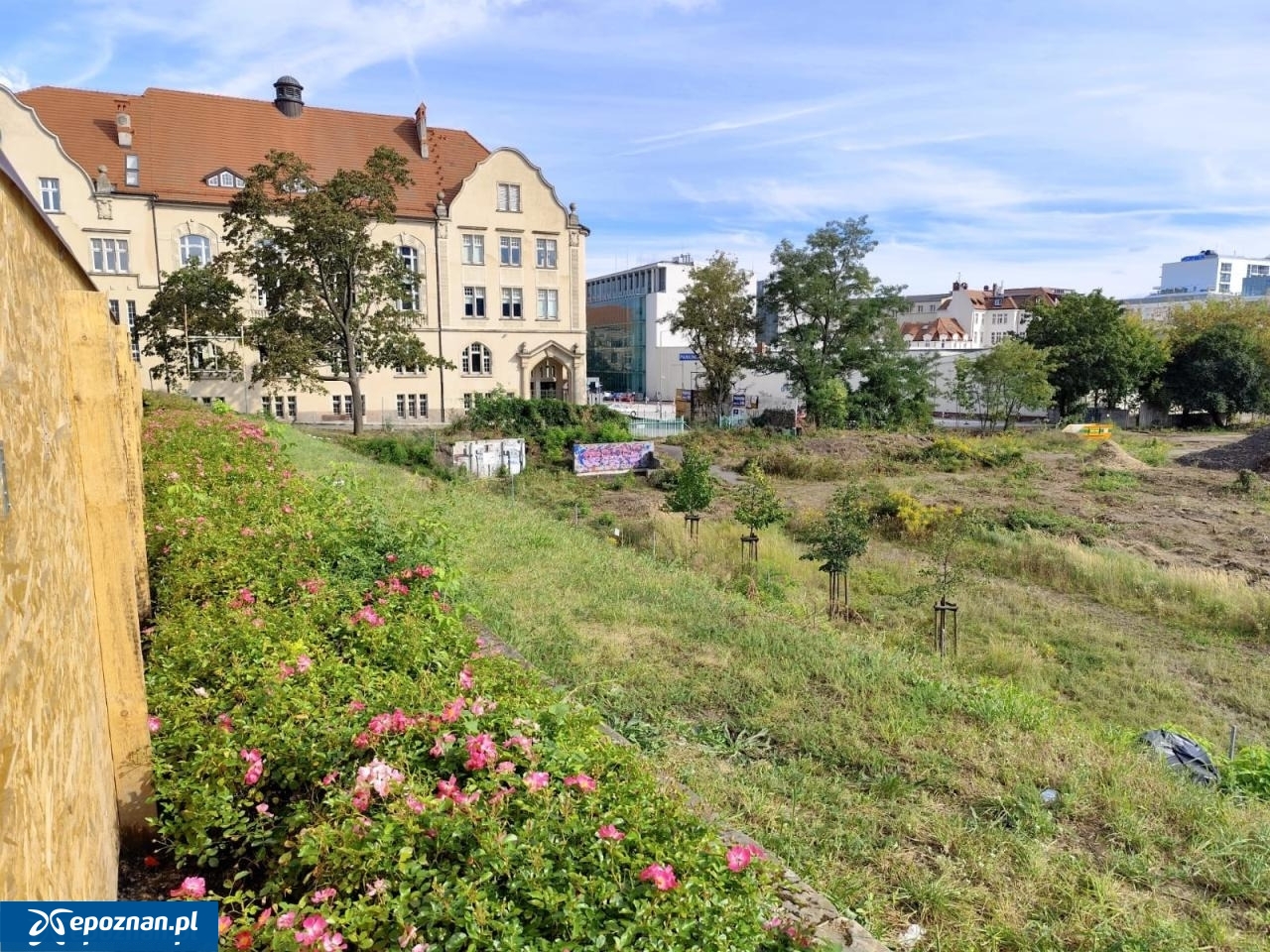 Tak w sierpniu wyglądał plac budowy. | fot. Maciej Kopiński