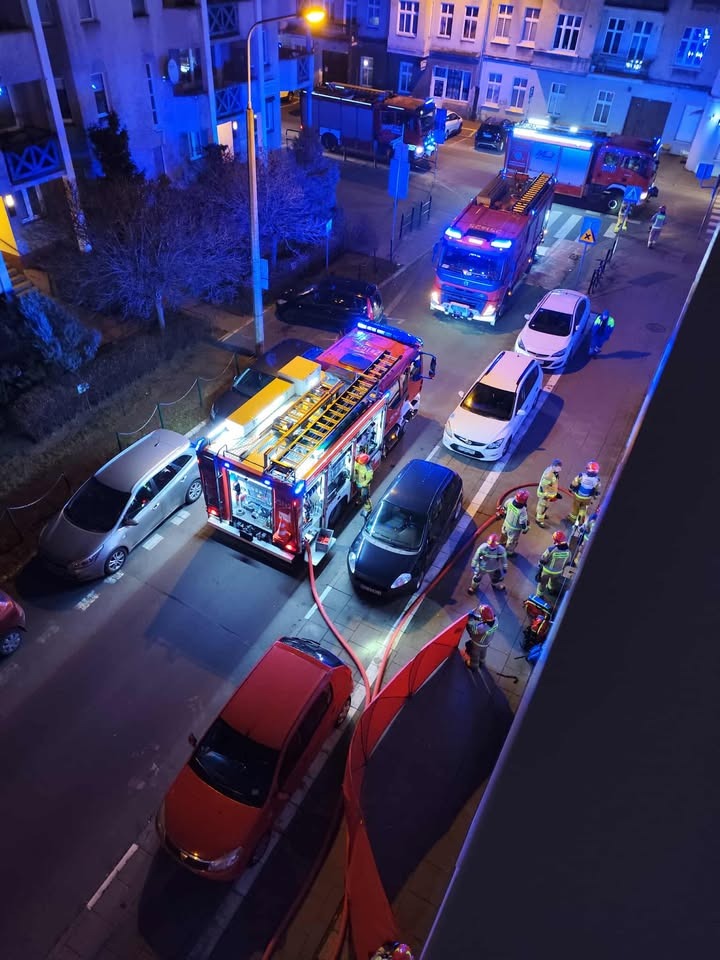 Tragiczny pożar w Poznaniu. Nie żyje mężczyzna