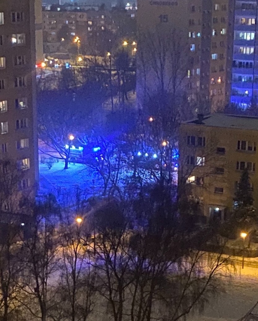 Pożar śmietnika na os. Chrobrego