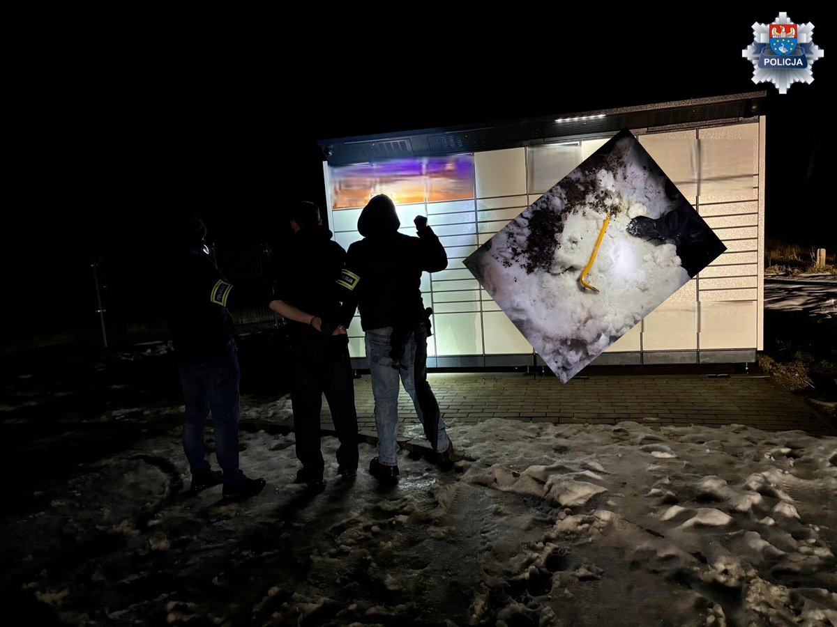 Włamał się do 56 skrytek w paczkomatach w czterech województwach