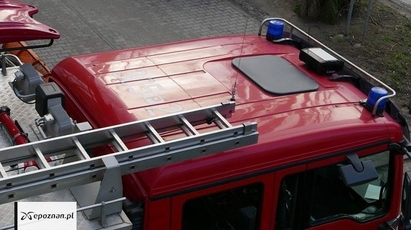 Pożar w okolicach dyskontu spożywczego pod Poznaniem